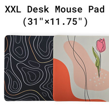 Desk Mat Gaming Mouse Pad XXL 31"  11.75", Multiple Designs Available, Non-Slip