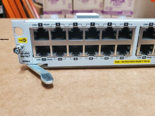 J9986A HPE ARUBA 24 Ports 10/100/1000BASE-T PoE+ V3 ZL2 Module USED - Picture 2 of 7