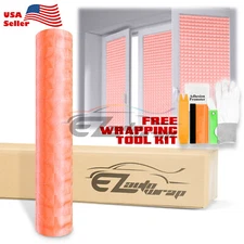 Orange Cat Eye Frosted Film Glass Office Home Bathroom Window Security Privacy