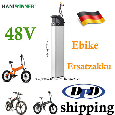 E-Bike 48V 10Ah Elektrofahrrad Akku Li-Batterie For  KAISDA NKAXU SAMEBIKE BEZIO