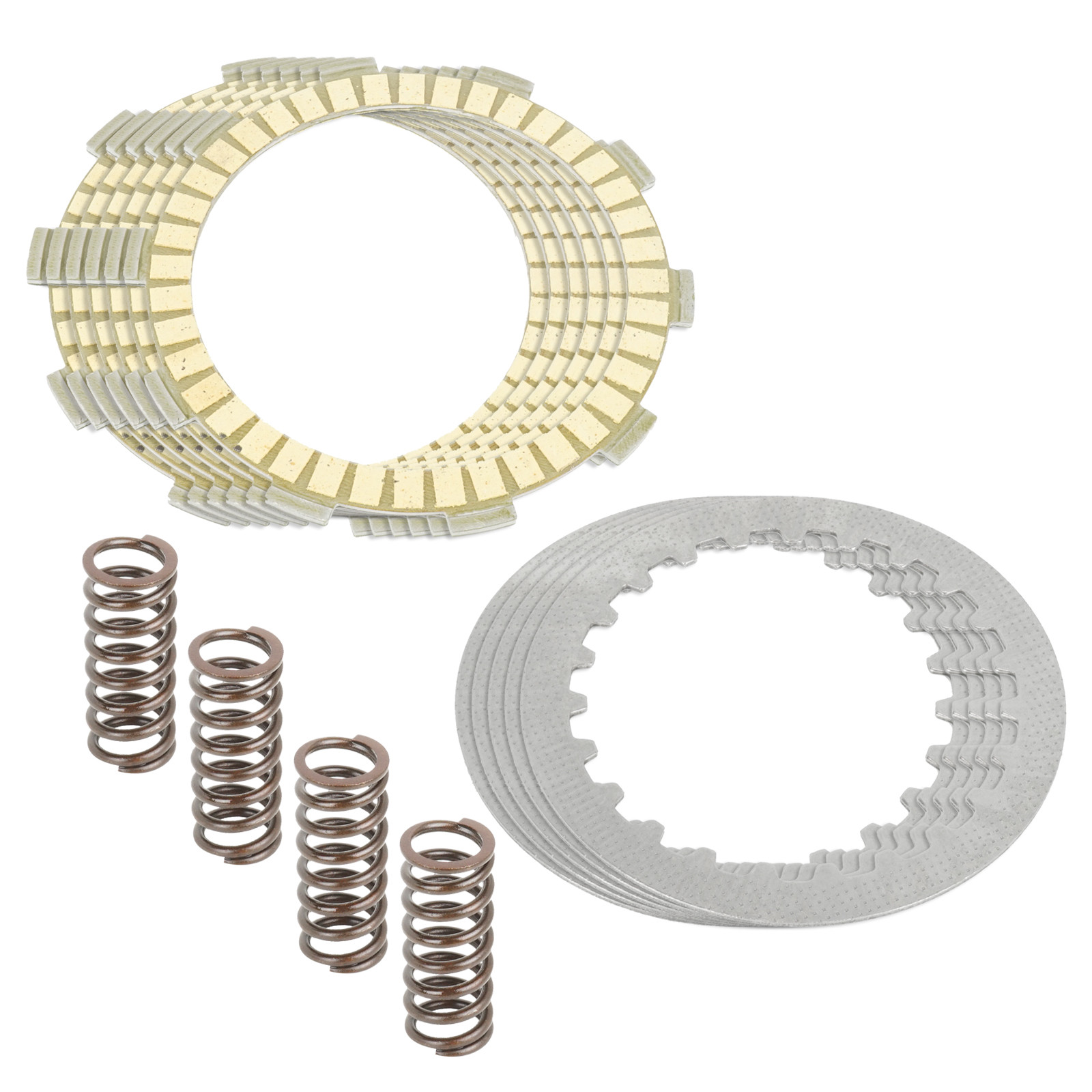 Complete Clutch Plate & Spring Kit For Yamaha YZ125 (1991-2004) - Friction & Steel Plates, Caltric Brand