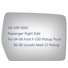 Mirror Glass+Adhesive for 2004-2010 Ford F-150 Pickup Truck Passenger Right Side