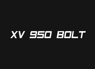 2 x ''XV 950 Bolt'' Helm-/Tank Aufkleber reflektierend (reflective sticker)