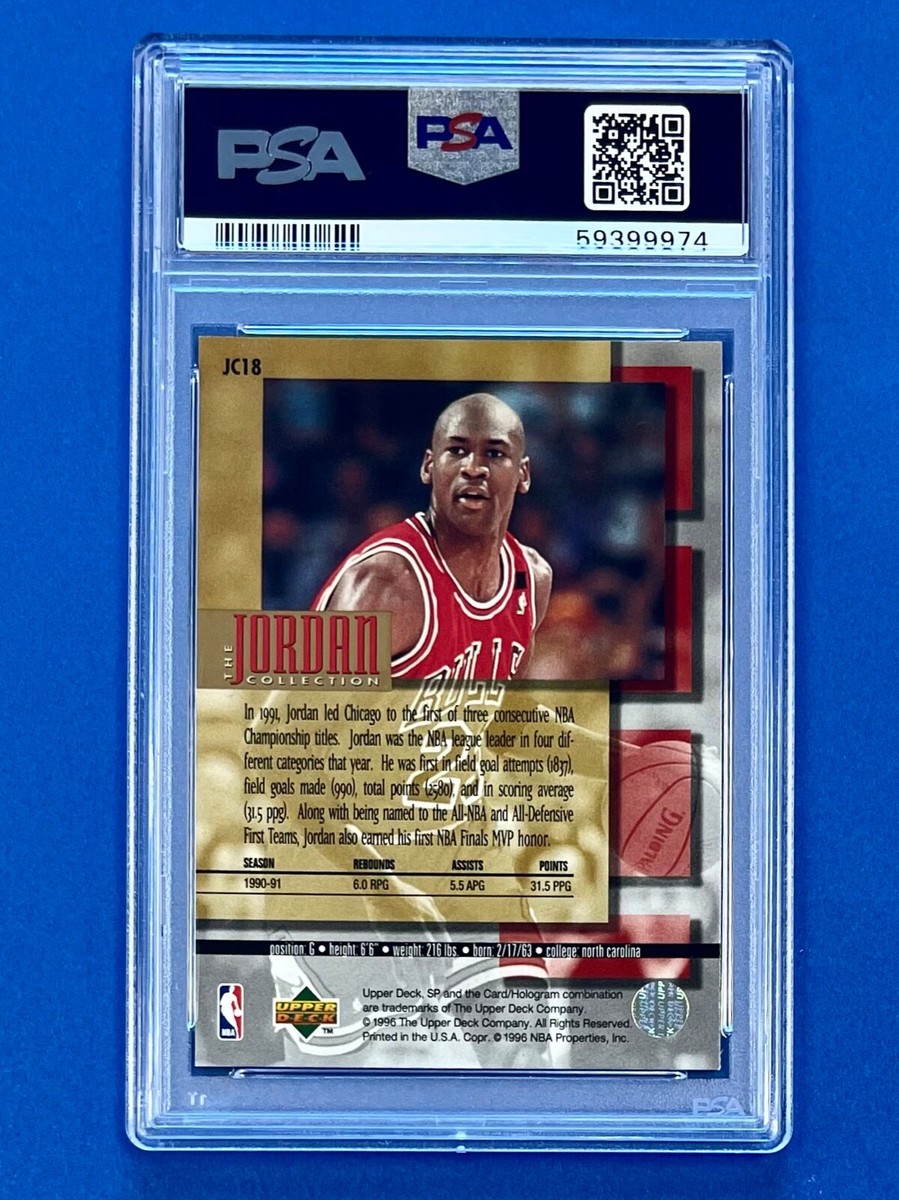 1995 Upper Deck SP Michael Jordan Collection #JC18 PSA 9 MINT 1991