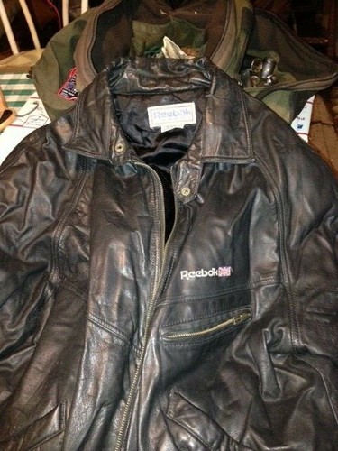 reebok leather jacket