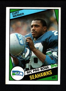 1984 Topps #198 Curt Warner RC Seahawks EX/NM Football ~ Fast Ship ~