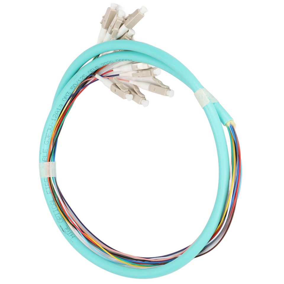 Fiber Optic Cable 12 Strands Ceramic Ferrule Low Insertion Loss Single