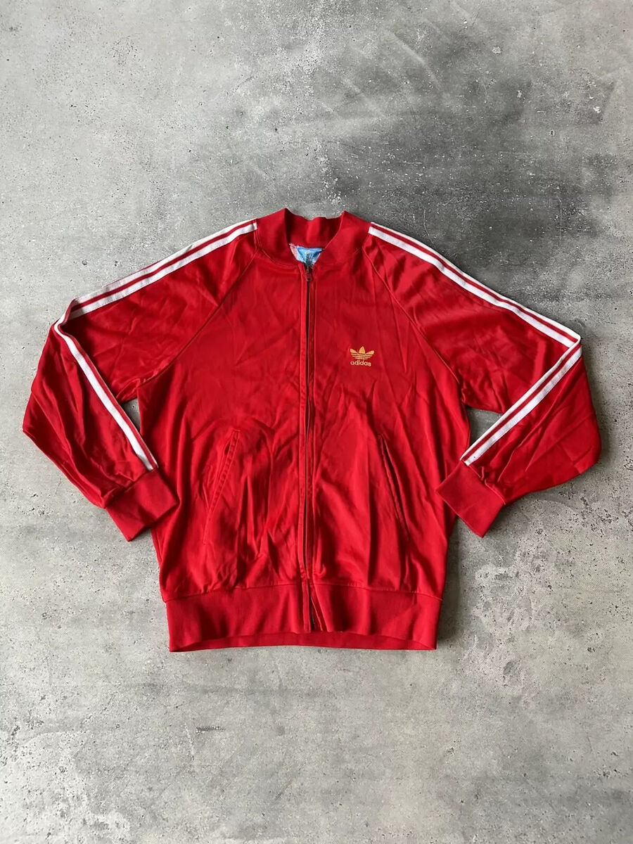 VINTAGE 80's ADIDAS ORIGINALS ATP RED TRACKSUIT JACKET MEN'S VINTAGE 80's ADIDAS ORIGINALS ATP RED TRACKSUIT JACKET MEN'S