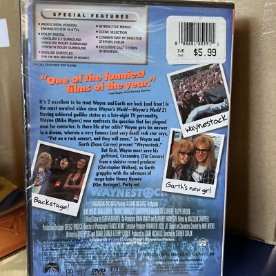 Waive DVD 「CASE OF Waive」 Wayne's World 2 - NEW! DVD, 1993 - Mike Myers, Dana Carvey