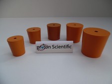 Rubber Bungs Stoppers Laboratory ONE HOLE Stoppers Various Sizes *Multi Listing*