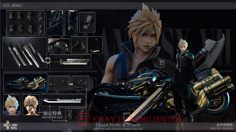 GAMETOYS 1/6 Cloud Strife & Fenrir Motorcycle AC Ver GT-006C