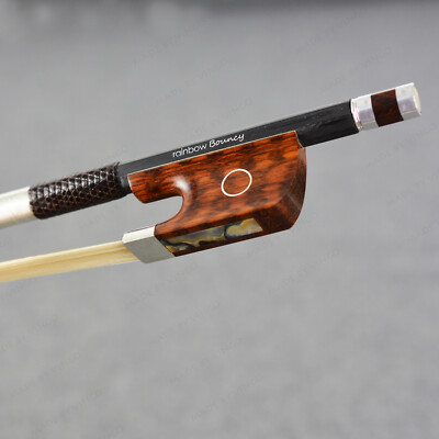 Master Rare PURE CARBON FIBER Cello Bow TOP Rainbow Bouncy Series