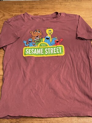 LOGOSHIRT Maglietta 'Sesamstrasse - Krümelmonster Pate' in Nero
