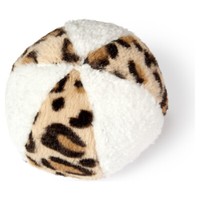Beeztees PlüSchspielzeug Safari Ball Ø 11Cm Weiß/Braun FüR Hunde Spielzeug