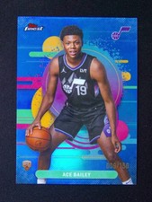 2025-26 Topps Finest Ace Bailey #105 RC Rookie Uncommon Blue Refractor /150