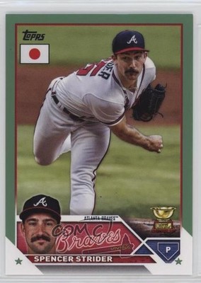 2023 Topps Japan Edition Jade Green /75 Spencer Strider #118 10pz