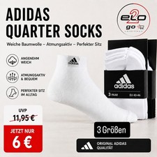 Adidas Quarter Socks   3er Pack   NEU & OVP