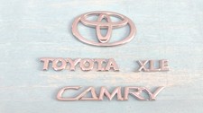 02 03 04 05 06 Toyota Camry Xle Rear Emblem Logo Badge Symbol Set Oem 2002