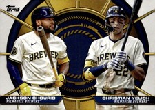 2025 Topps #DD-18 Jackson Chourio / Christian Yelich Dynamic Duos