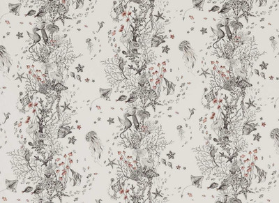 CLARKE AND CLARKE CURTAIN FABRIC DESIGN Seaforest 2.2 MTR MONO  EMMA J SHIPLEY