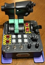 VIRPIL VPC MongoosT-50 CM2 Throttle Tested Working RGB Flight Sim HOTAS w/ Mount