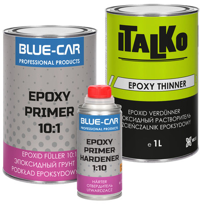 2K Epoxy Primer Grundierung 10:1 Epoxid Füller + Härter 1,3kg + Verdünnung 1L