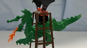 LEGO 6037 Witch's Windship (Castle:Fright Knights)  100% Complete w/Manual 1997