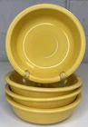Fiestaware Sunflower Yellow Couple Cereal Bowl 7" SET OF 4 Soup Bowl Fiesta