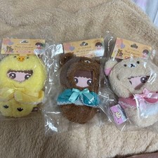Rilakkuma Costume Plush Set 3pcs, Used, Dark Storage, Not for Sensitive