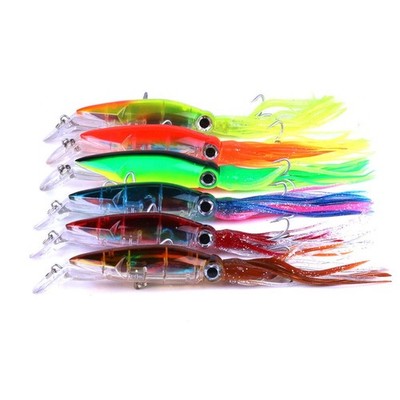 Squid Swimbait Hard Lures Lingcod Rockfish Saltwater Fishing Octopus Jig Head...