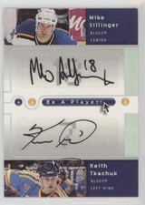 2005-06 Be a Player SP Signatures Duals Mike Sillinger Keith Tkachuk Auto 1pc9