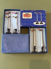 Hornby Dublo boxed  2 x double arm & 2 x single arm signals in fair boxes