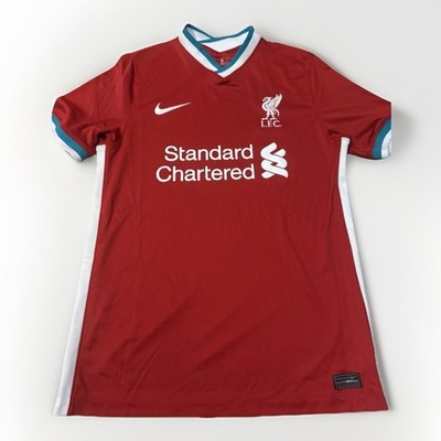 Nike Liverpool FC 2020-21 Home Jersey - Men's Size Med - LFC Red/Teal Shirt