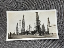 Original Vintage 1938 Plymouth Oil Drilling Near San Diego California Photo