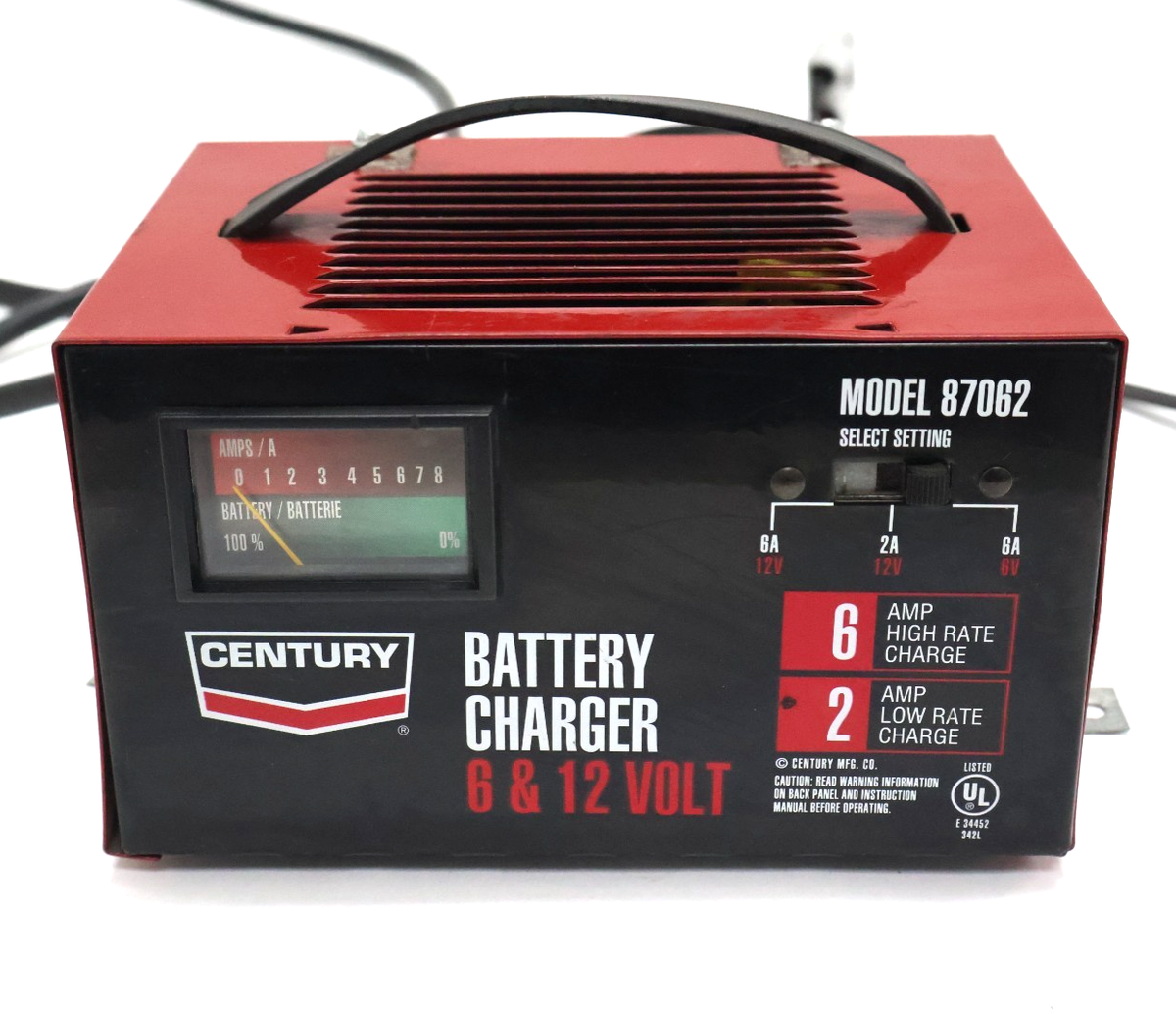Century 87062 Manual Dual-voltage(6V/12V) Automotive Battery