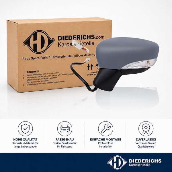Aussenspiegel Links Diederichs 6026227 Passend FÜR Nissan RÜCkspiegel Aussen-image