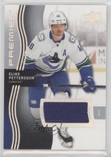 2023-24 Upper Deck Premier Jersey Elias Pettersson #18 0c3