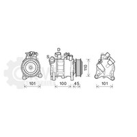 AVA Quality Cooling Kompressor Klimaanlage FüR BMW 5Er Touring F11 3Er F31