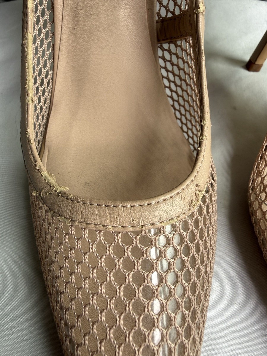 ALDO Monaco Women’s Beige Mesh Pointed Toe Stiletto Slip-On Pumps US 8 EU 38.5 View 4