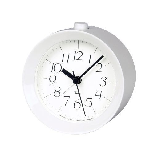 БУДИЛЬНИК Lemnos RIKI ALARM Clock White WR09-14 WH Настольные часы Япония