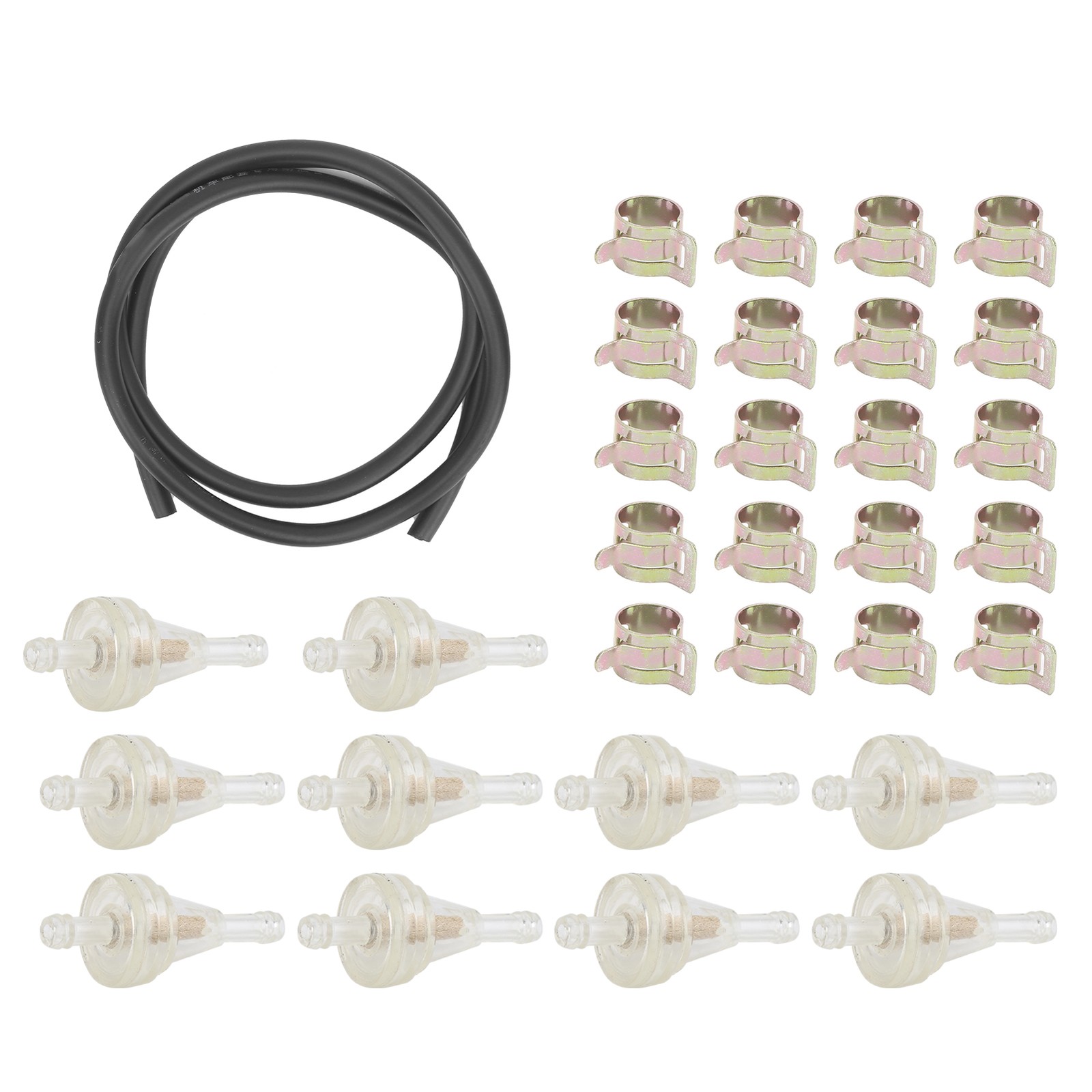 Motorcycle Inline Gas Filter Kit With Copper Core For Dirt Bike ATV UTV Snowmobi