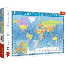 Trefl Red 2000 Piece Puzzle - Political map o...