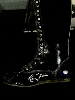 Ric Flair Autographed Black Pro Wrestling Full Size Boot PSA