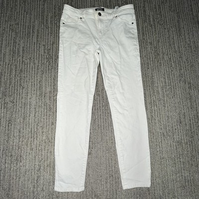 Buffalo Size 10 Women Jeans Aubrey Stretch Super Soft Ankle Grazer White