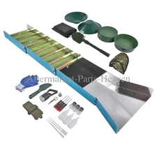 Sluice Box-23Pcs Includes Gold Nugget Collection Bottle & Magnifier Tweezers Set