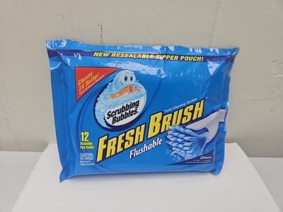 Scrubbing Bubbles Fresh Brush Flushable Refills 12 Count NEW