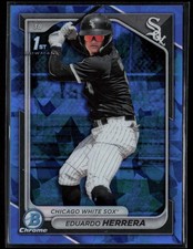 Eduardo Herrera 2024 Bowman Chrome 1st Sapphire #BCP-228 White Sox