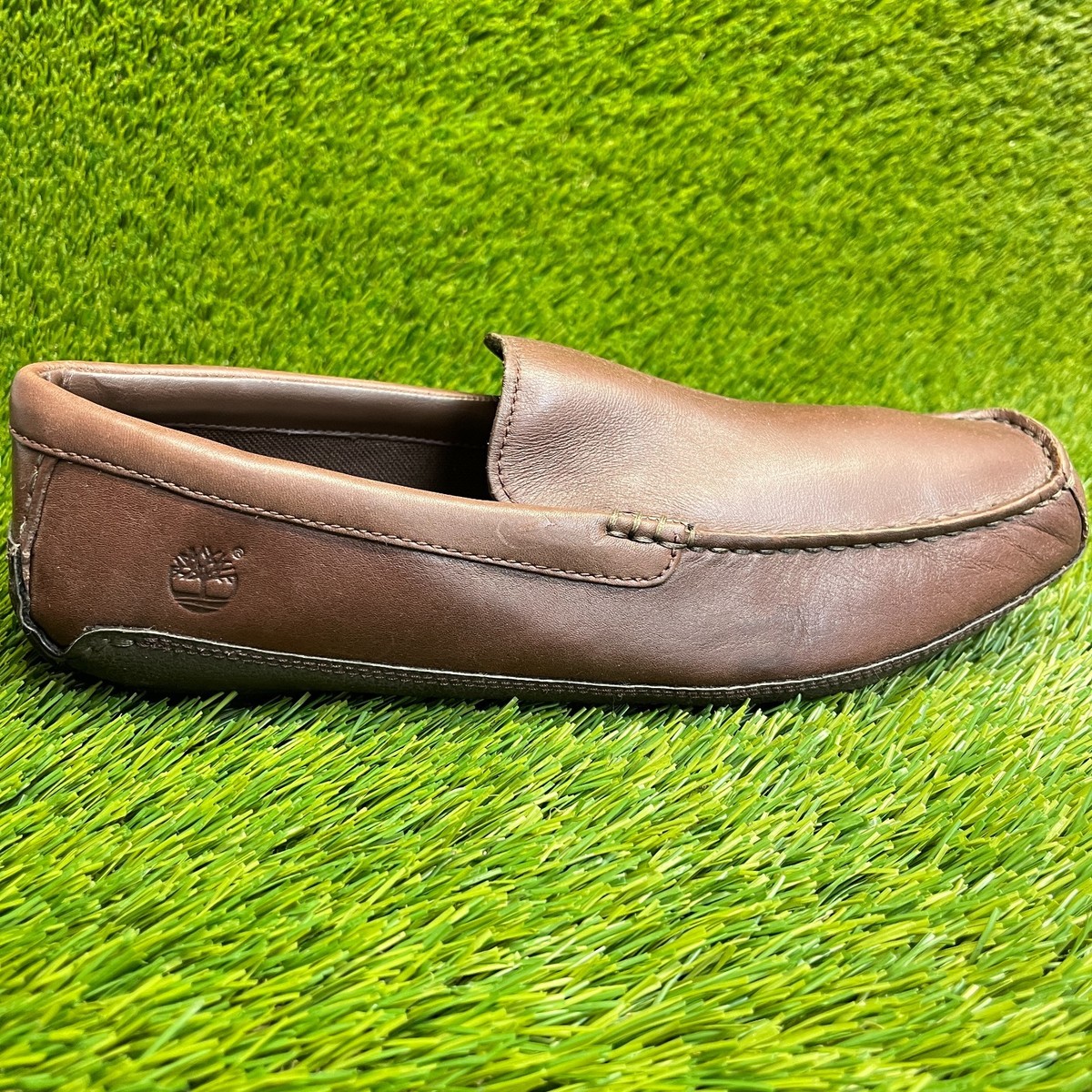 Timberland スエード ローファー ブラウン Timberland Heritage Mens Size 10 Brown Casual Leather Driving