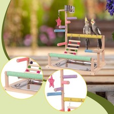 Bird Play Stand Exercise Bird Playground for Cockatiels Macaw Finch Budgies