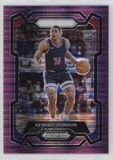 2024-25 Panini Prizm Draft Picks Purple Pulsar 41/55 Keshad Johnson #66 1l2